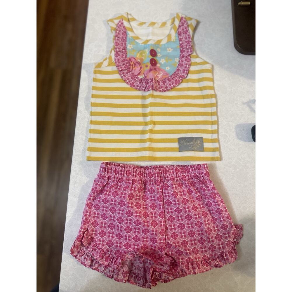 Eleanor Rose NWOT LULU sz 2 bottoms sz 3-4 sleeveless top outfit set summer